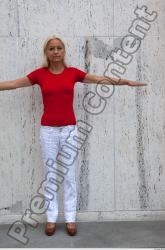 Whole Body Woman T poses White Casual Average